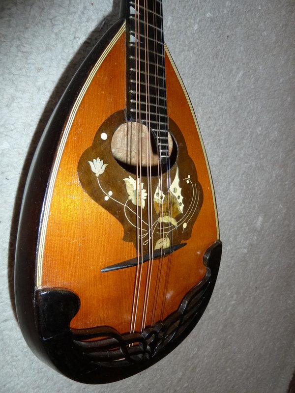 Meisterinstrument ! Mandoline F. A. Kurzendörfer Dresden ca. 1925